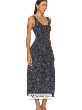 Lioness Black and White Polka Dot Maxi Dress